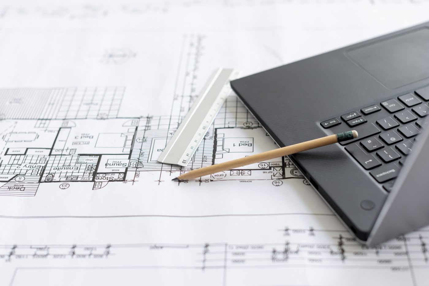 Outils d'architecture et plans