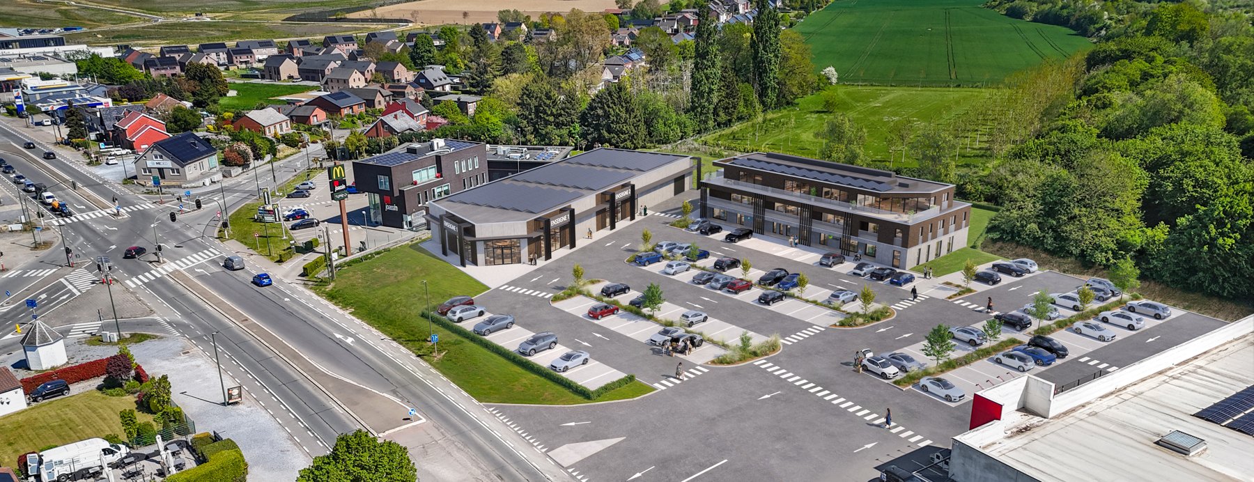 Façade des enseignes